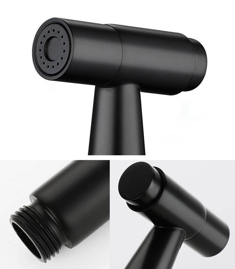 Kestävä ja hygieeninen musta bideesuihku RST-materiaalista