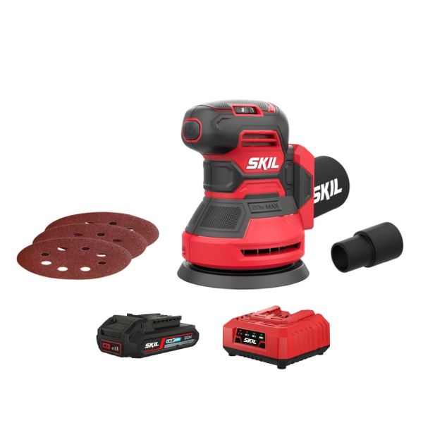 SKIL 3745 CA epakeskohiomakone 125mm akulla ja laturilla