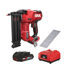 SKIL 3885 CA Hiiliharjaton viimeistelyakkunaulain + 2,5ah akku ja laturi