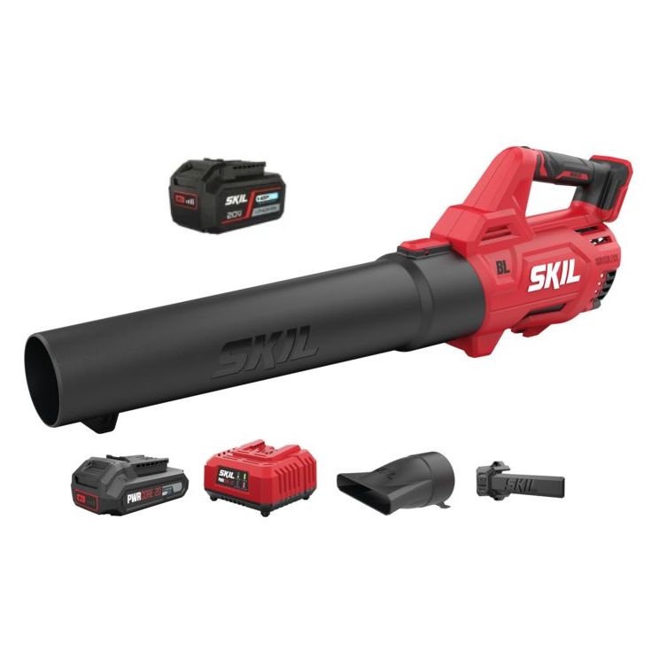 SKIL 0330 CA akkulehtipuhallin 4 Ah akulla ja laturilla